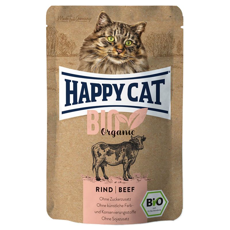 Sparpaket Happy Cat Bio Pouch 12 x 85 g zu TOP-Preisen | bitiba %