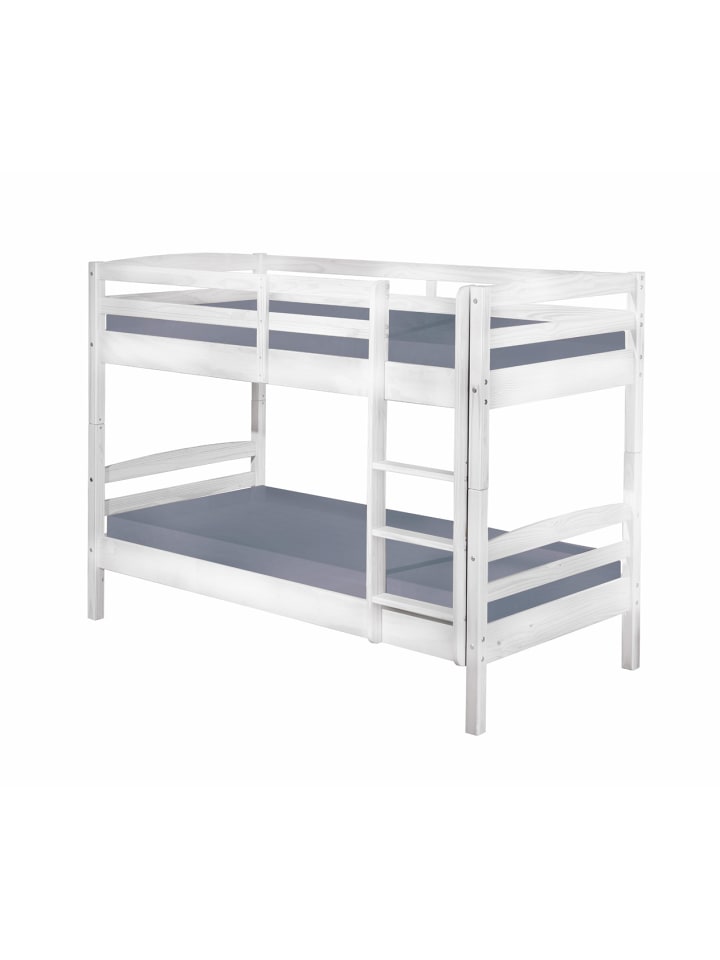ebuy24 Etagenbett Rick Weiß 195 x 99 cm günstig kaufen onesize