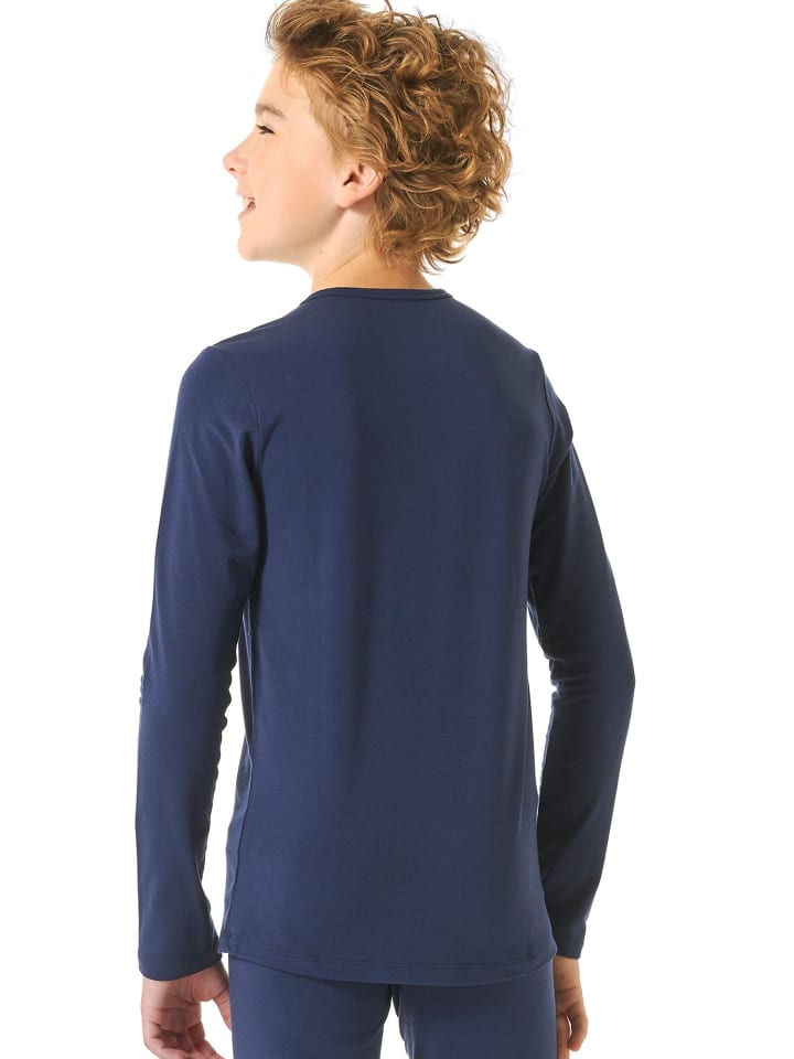 Schiesser Unterziehshirt Thermo in Blau günstig kaufen