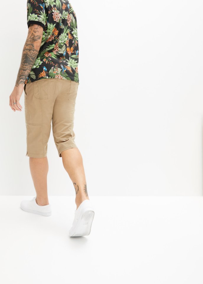 Stretch-Long-Bermuda mit Komfortschnitt, Regular Fit