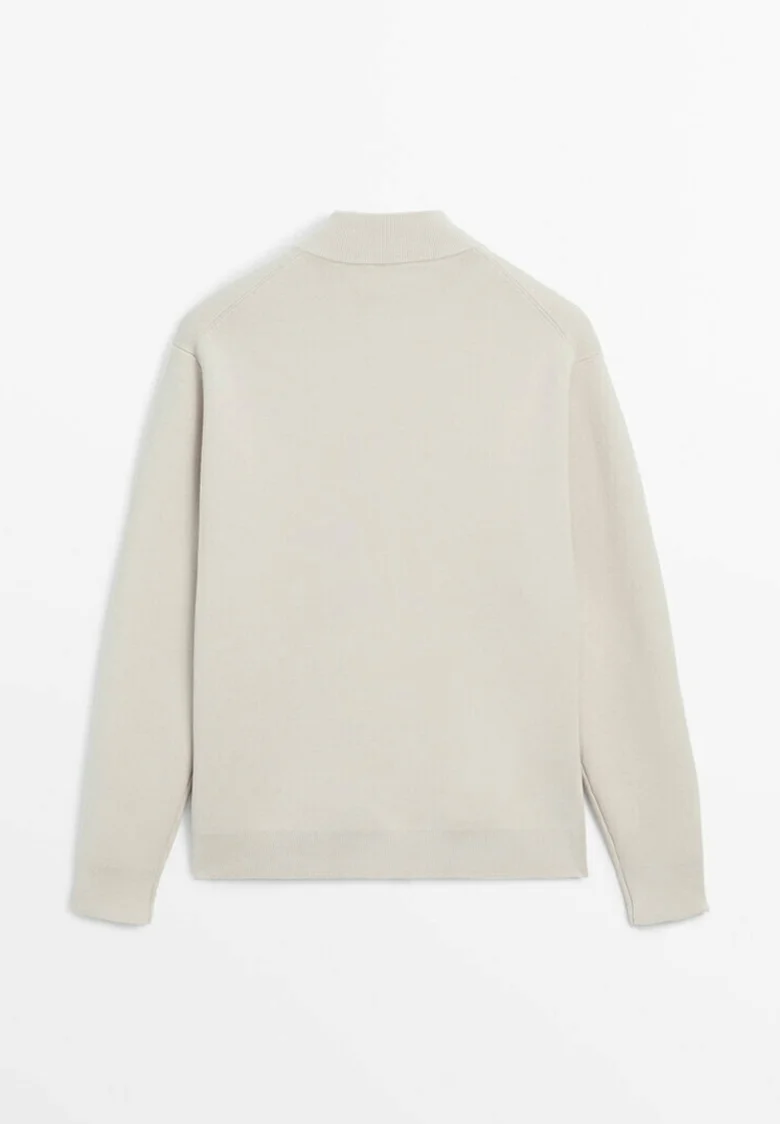 Massimo Dutti MILANO CON CUELLO ALTO Y CREMALLERA - Cárdigan