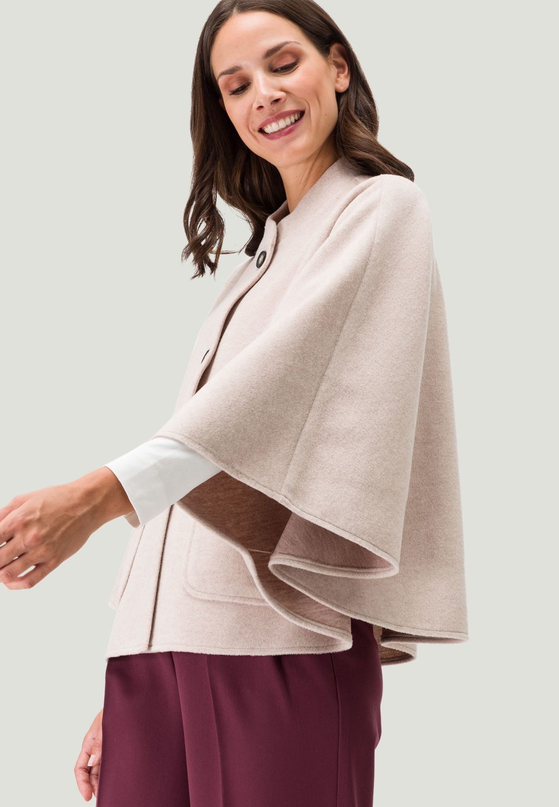 Jacke in Wolloptik