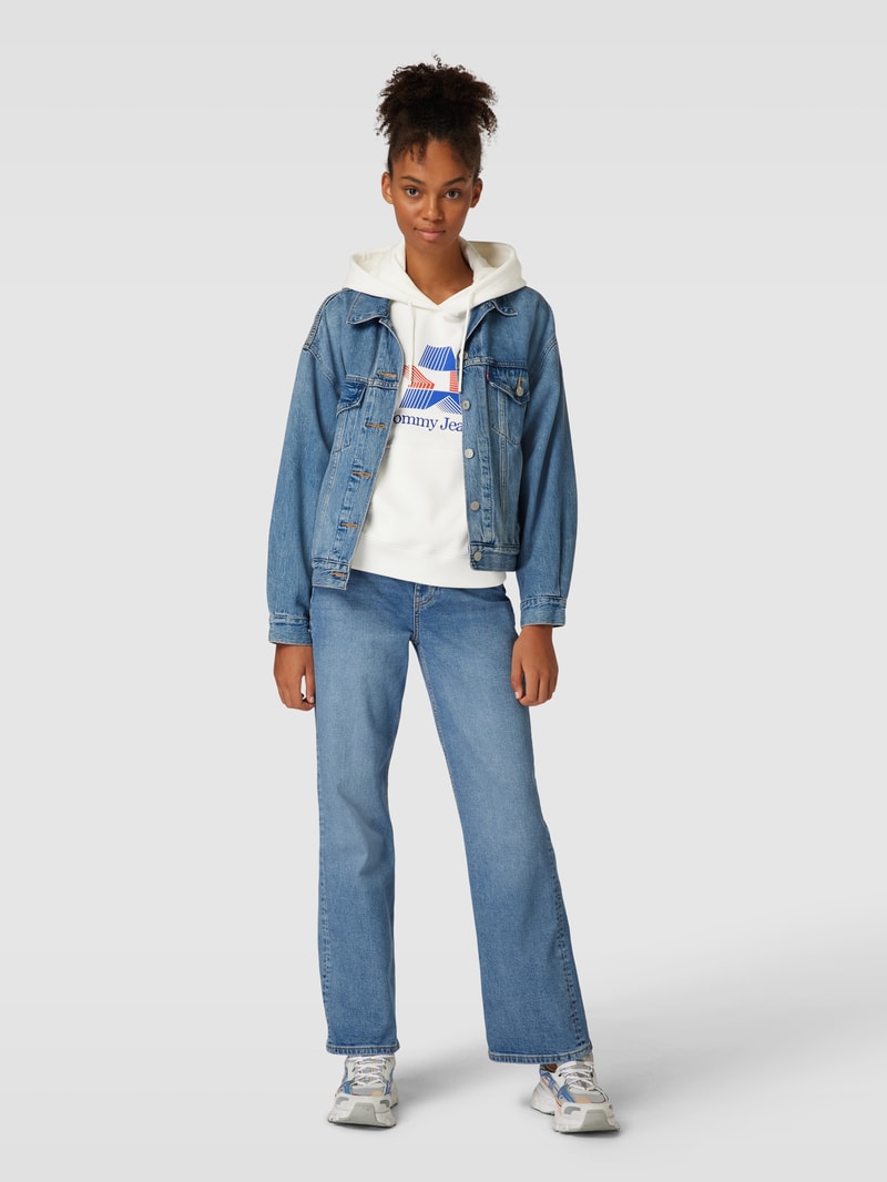 Hoodie mit Motiv-Print Modell 'STAR' in offwhite