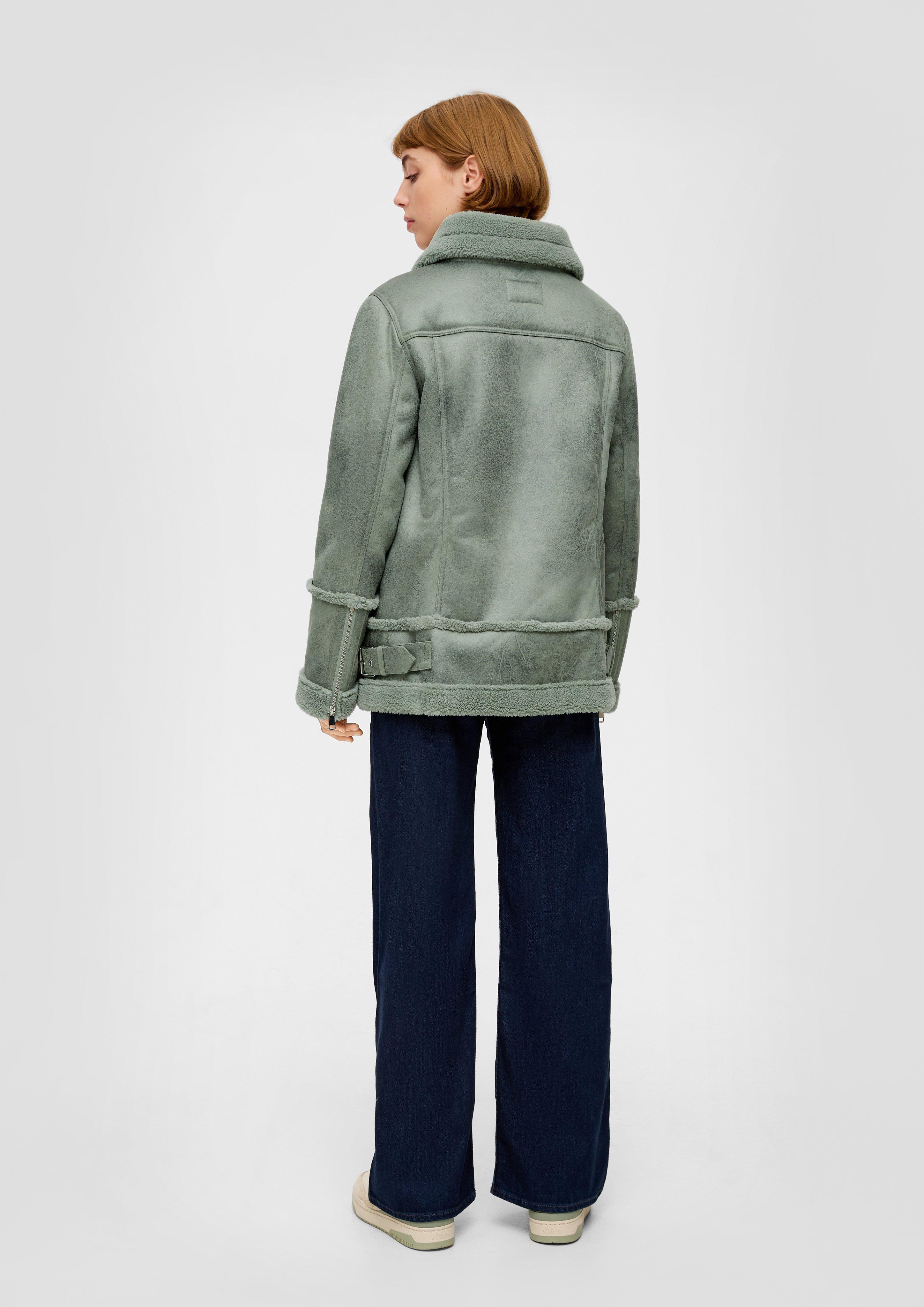 Jacke aus Lederimitat im Aviator-Stil  2134826-7210