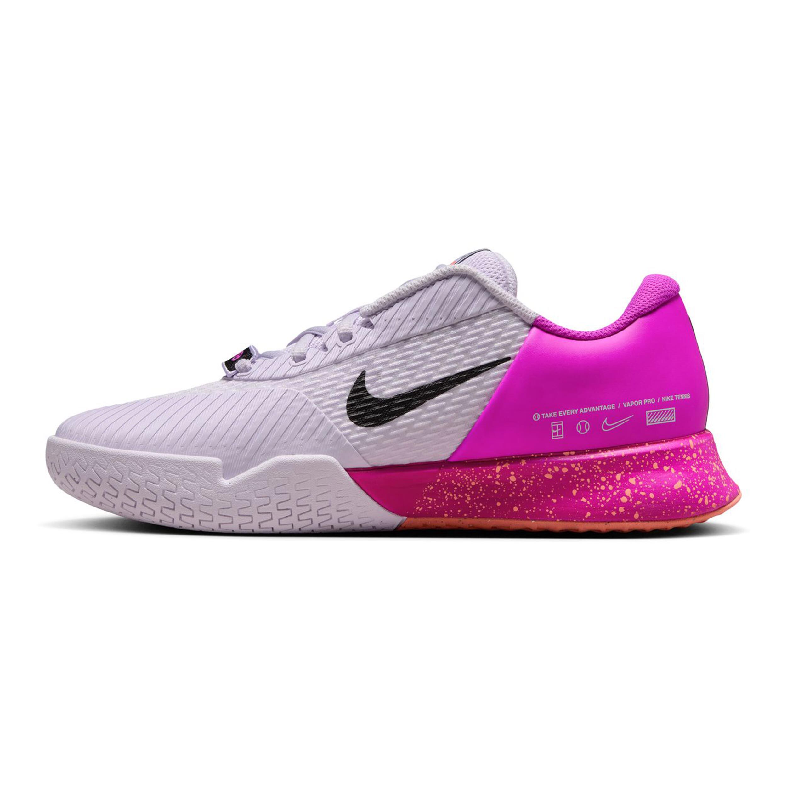 Air Zoom Vapor Pro 2 Premium Allcourtschuh Damen - Weiß, Pink