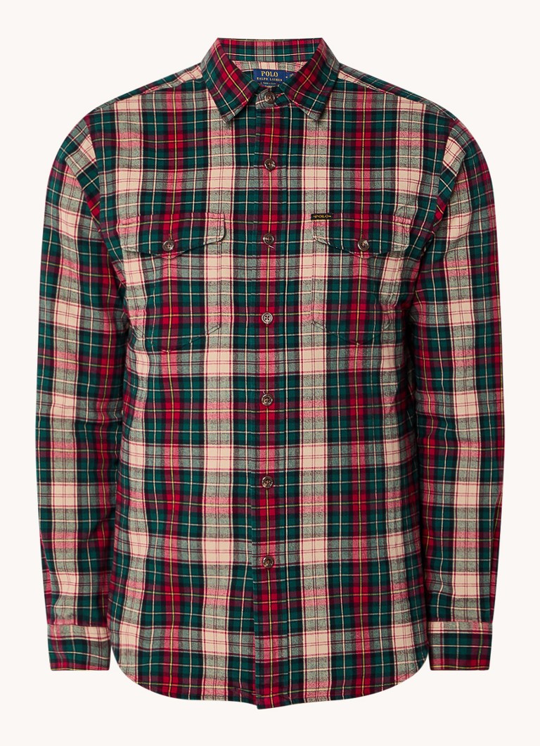 Camisa Ralph Lauren de corte regular com estampa xadrez.