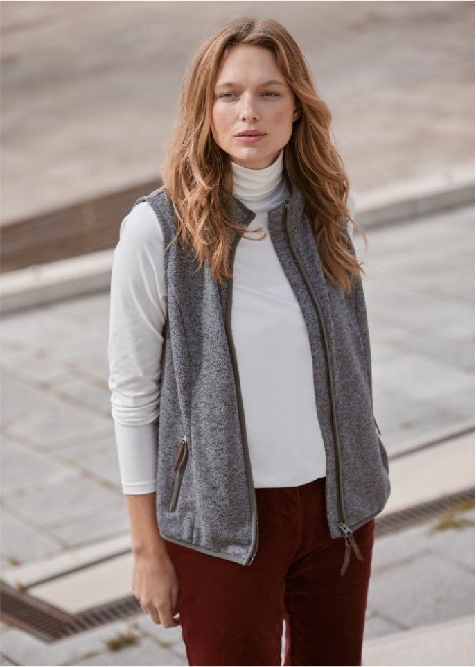 Rollkragen-Stretch-Shirt, Langarm