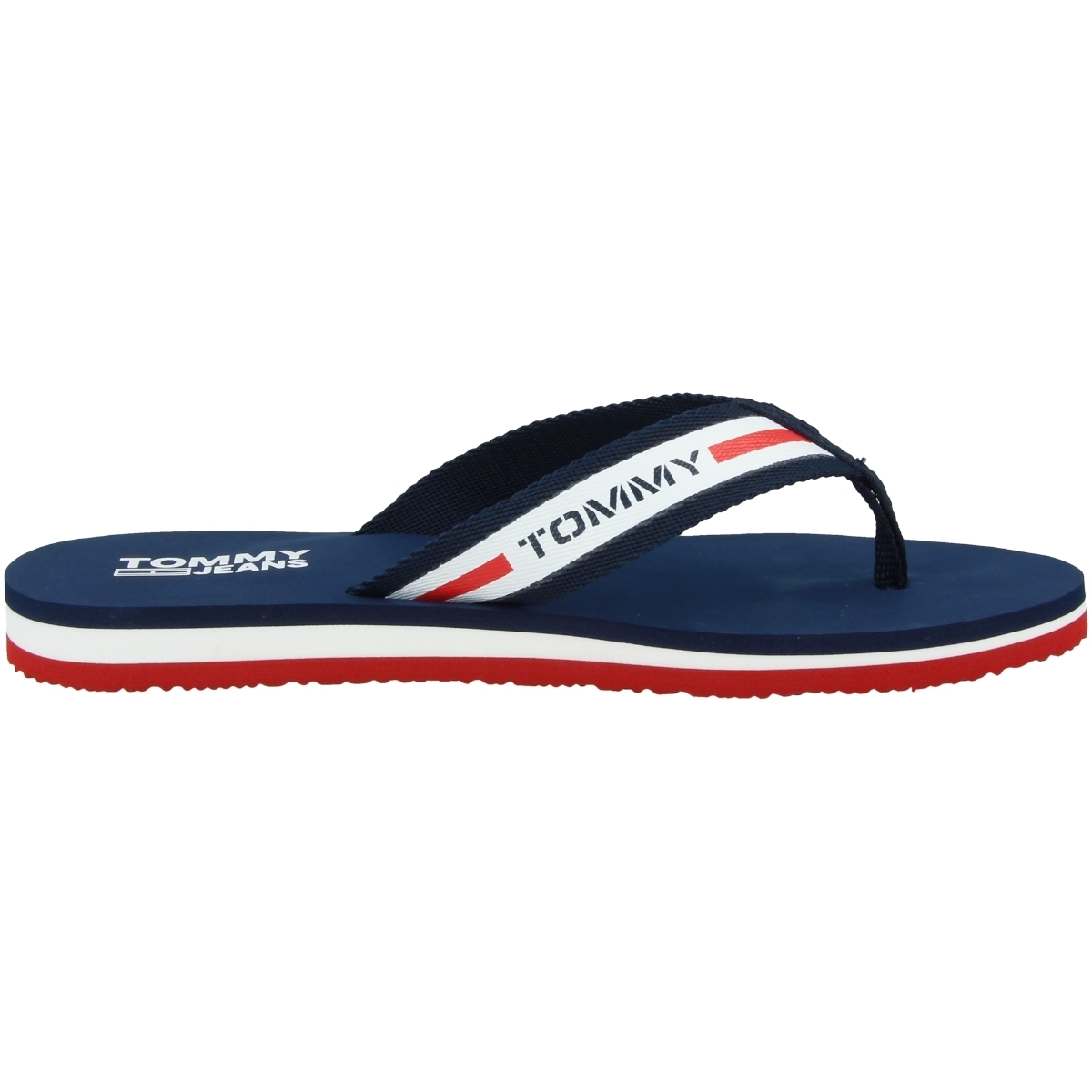Tommy Hilfiger Tommy Jeans Chunky Tape Flat Beach Sandal Zehensandale blau