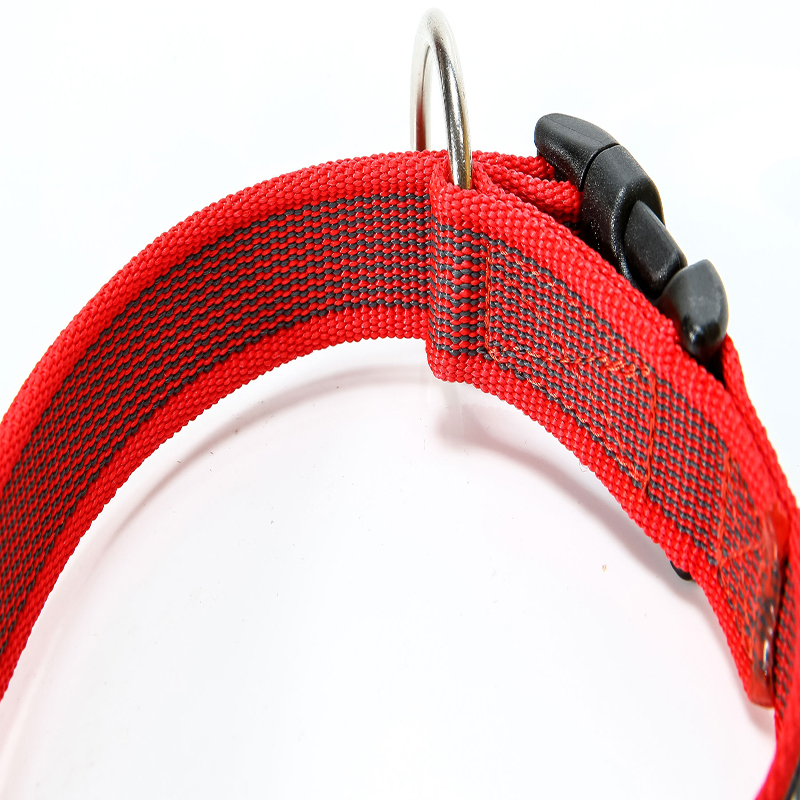 JULIUS-K9 Hundehalsbänder JULIUS-K9 Julius K9 Halsband 25mm x 39-65cm rot/ grau