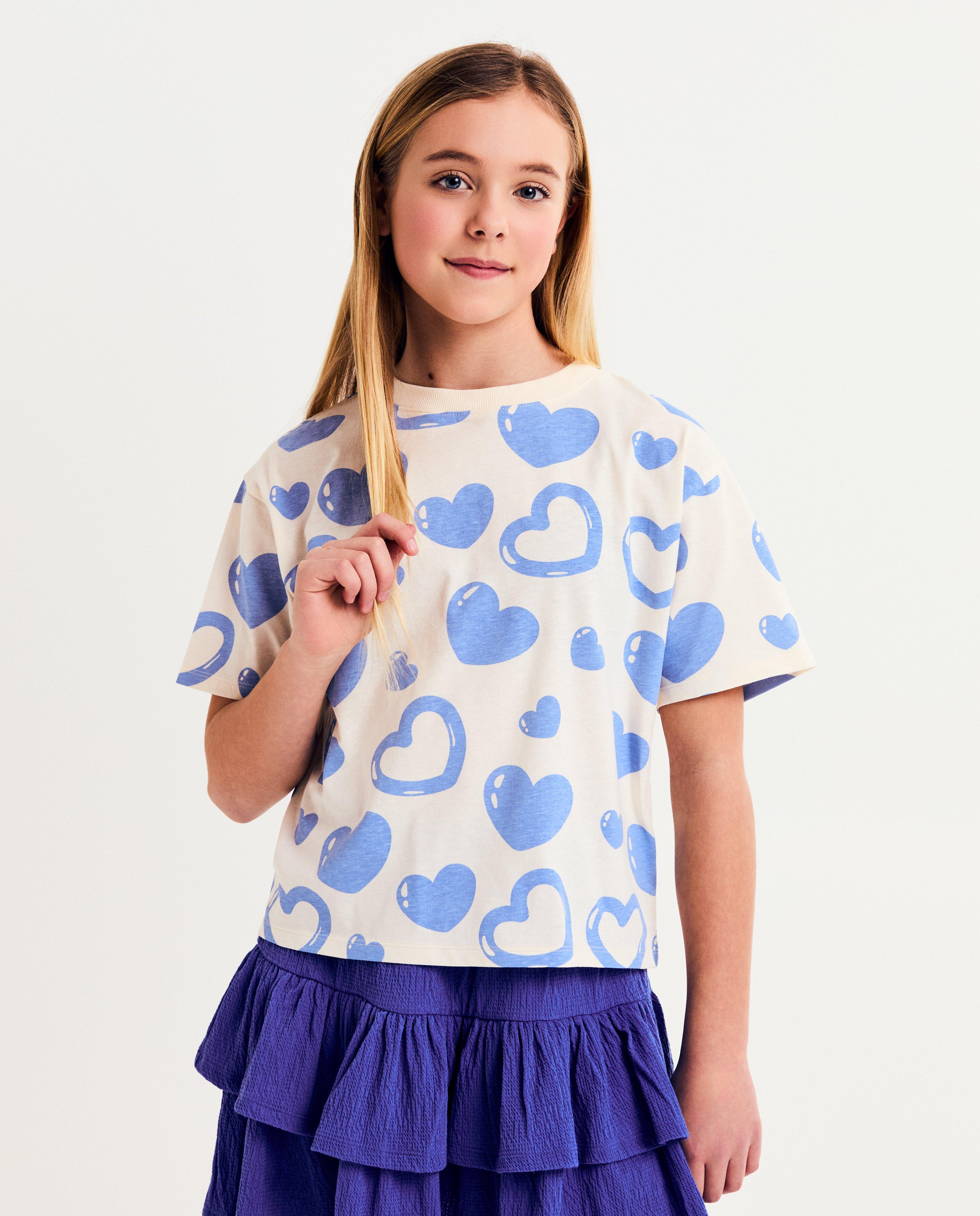 Tricou Besties cu imprimeu de inimă alb