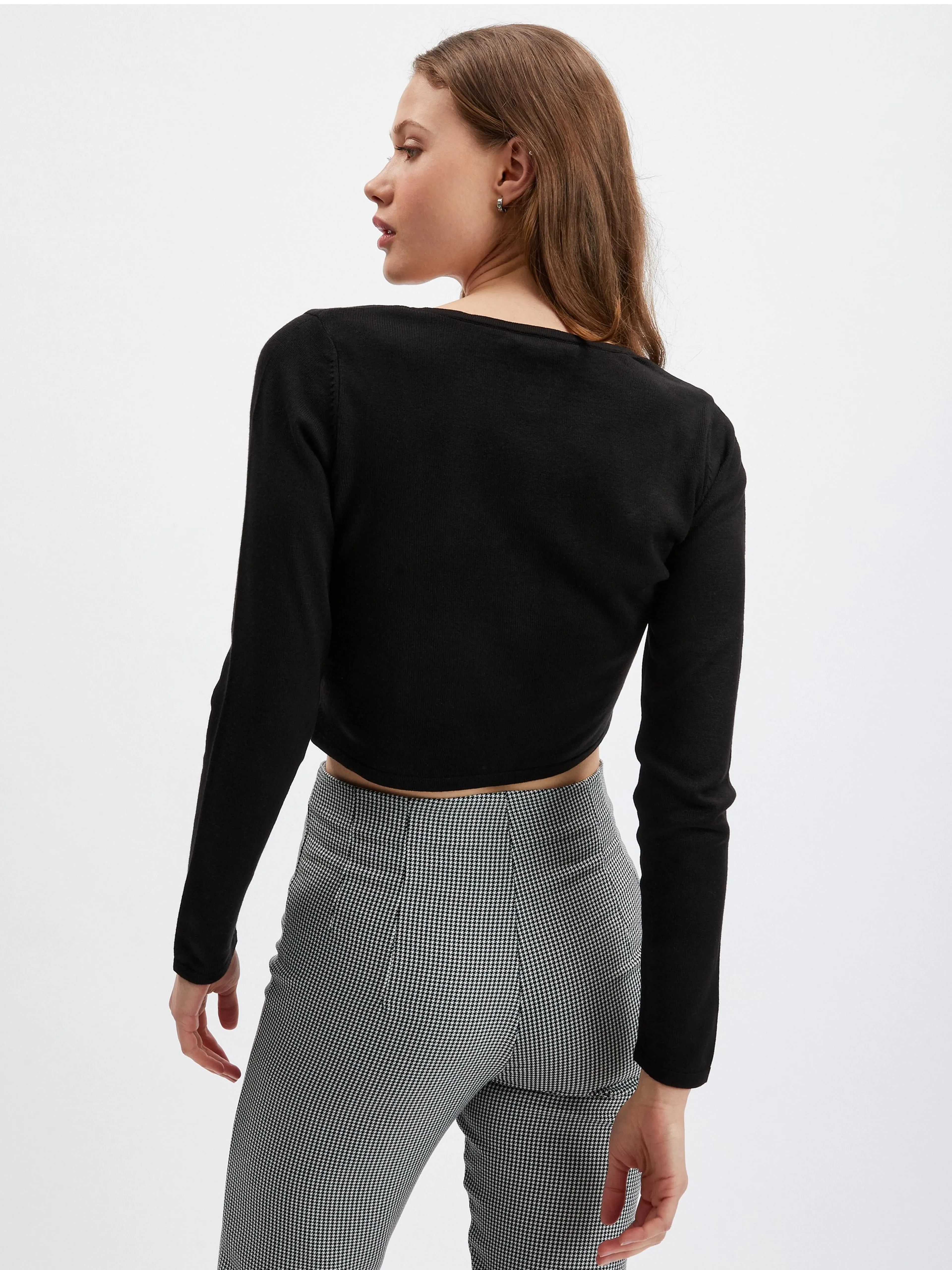 Schwarze Damen-Strickjacke ORSAY