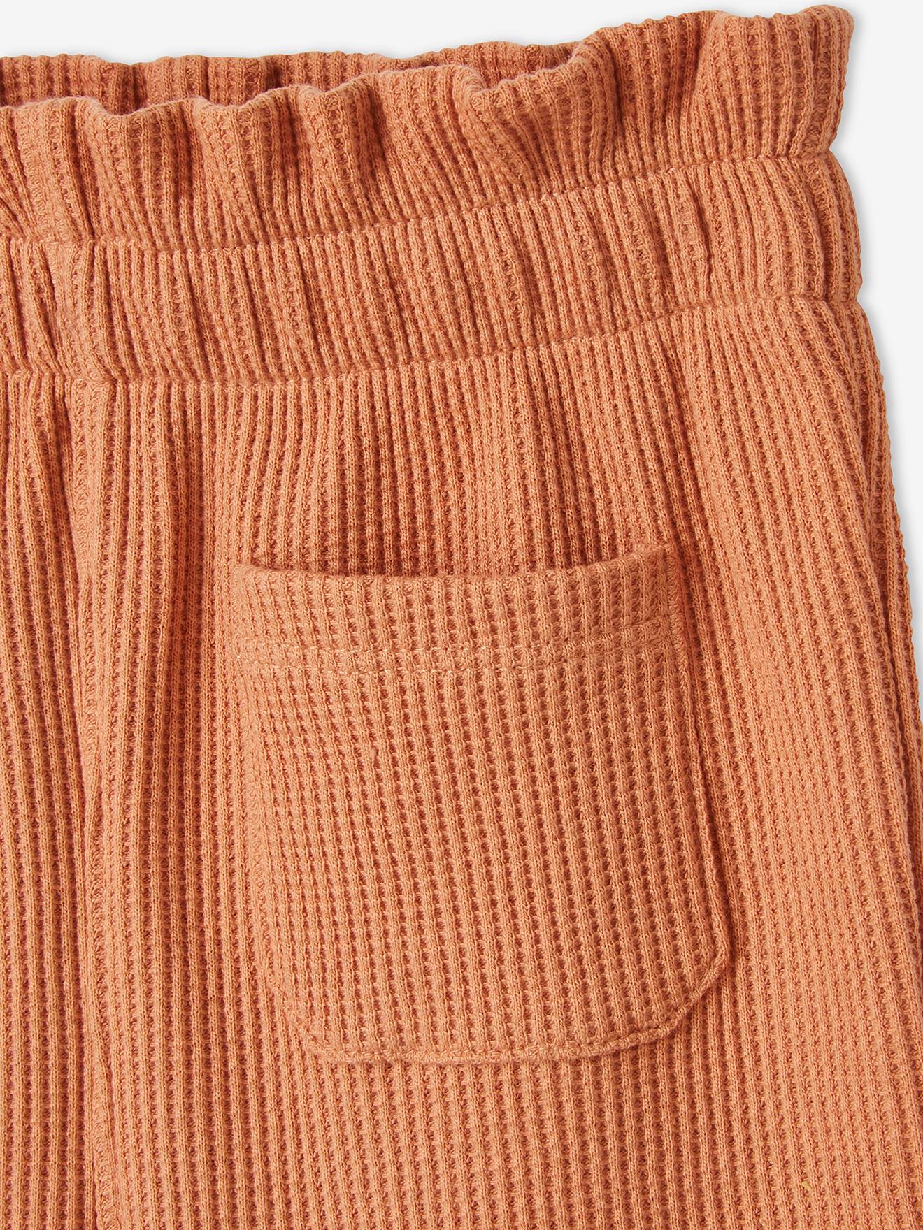 Vertbaudet Baby Hose, Waffelstruktur Oeko-Tex - pfirsich