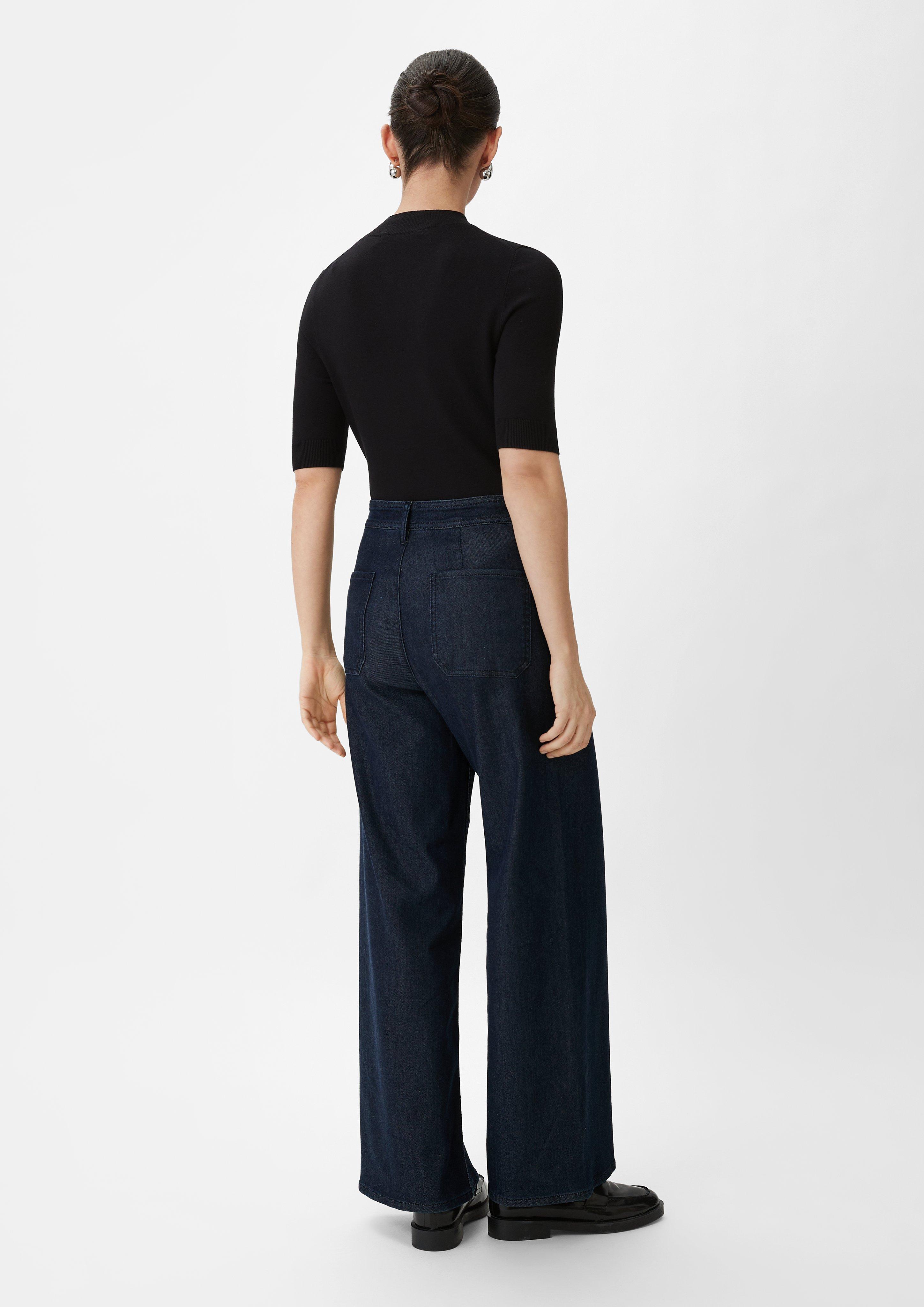 Regular: Jeans mit Cropped leg - blau