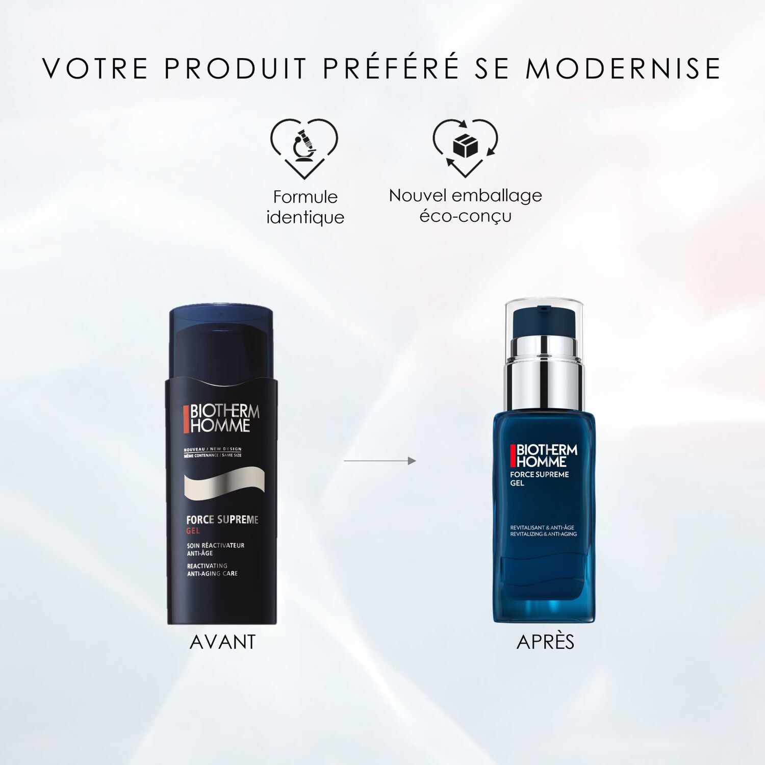 Biotherm Force Supreme Gel Crème Anti-Age pour Homme 50 ml