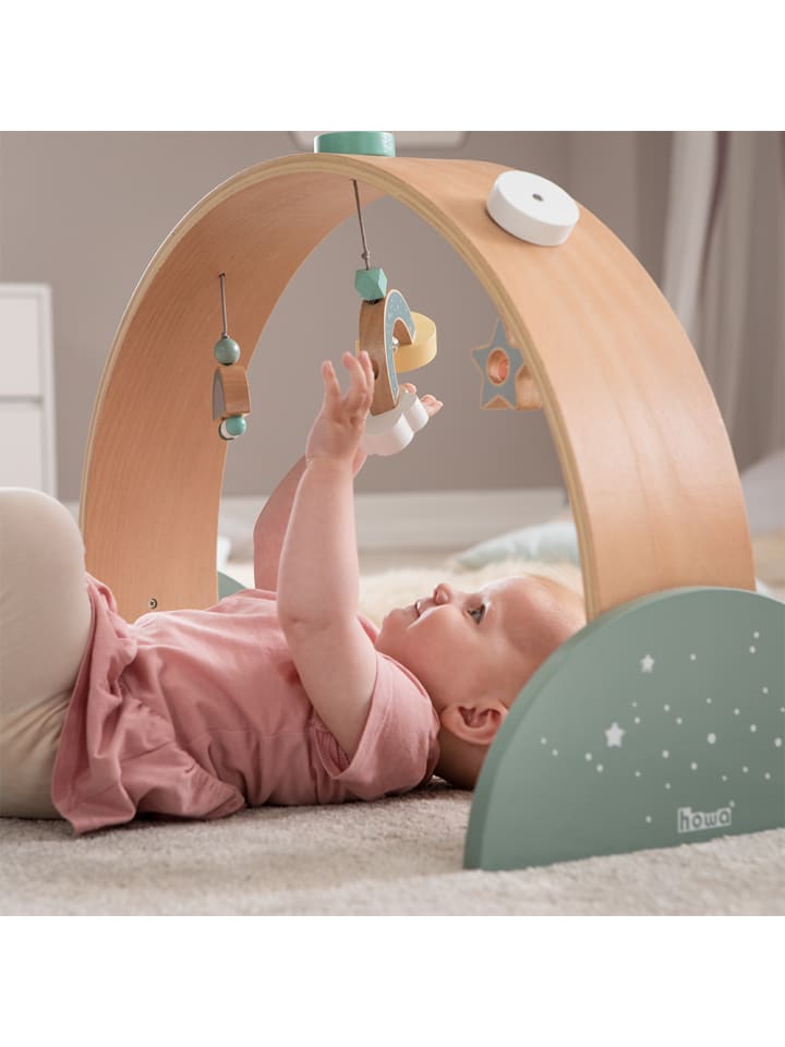 howa Spielbogen Baby Gym Spieltrapez aus Holz 
