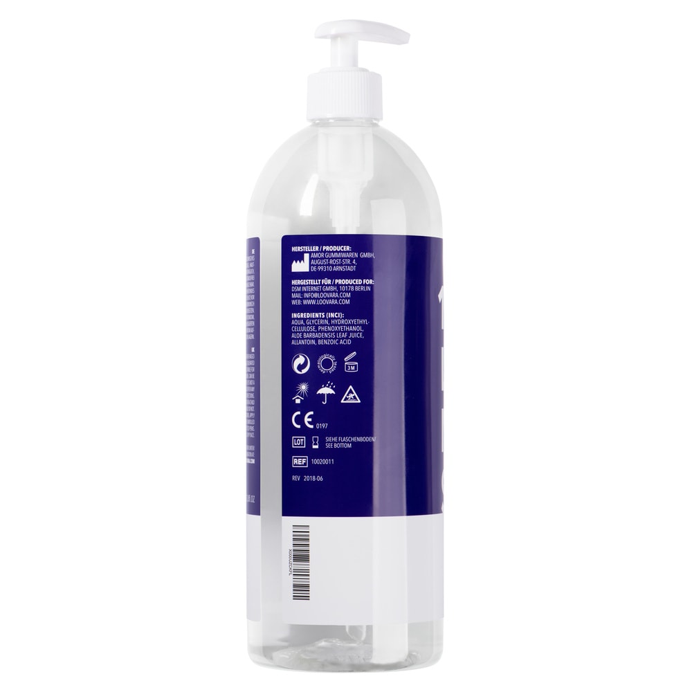 loovara 1 Liter Long Night Stand - Lubrifiant avec Aloe Vera gel lubrifiant