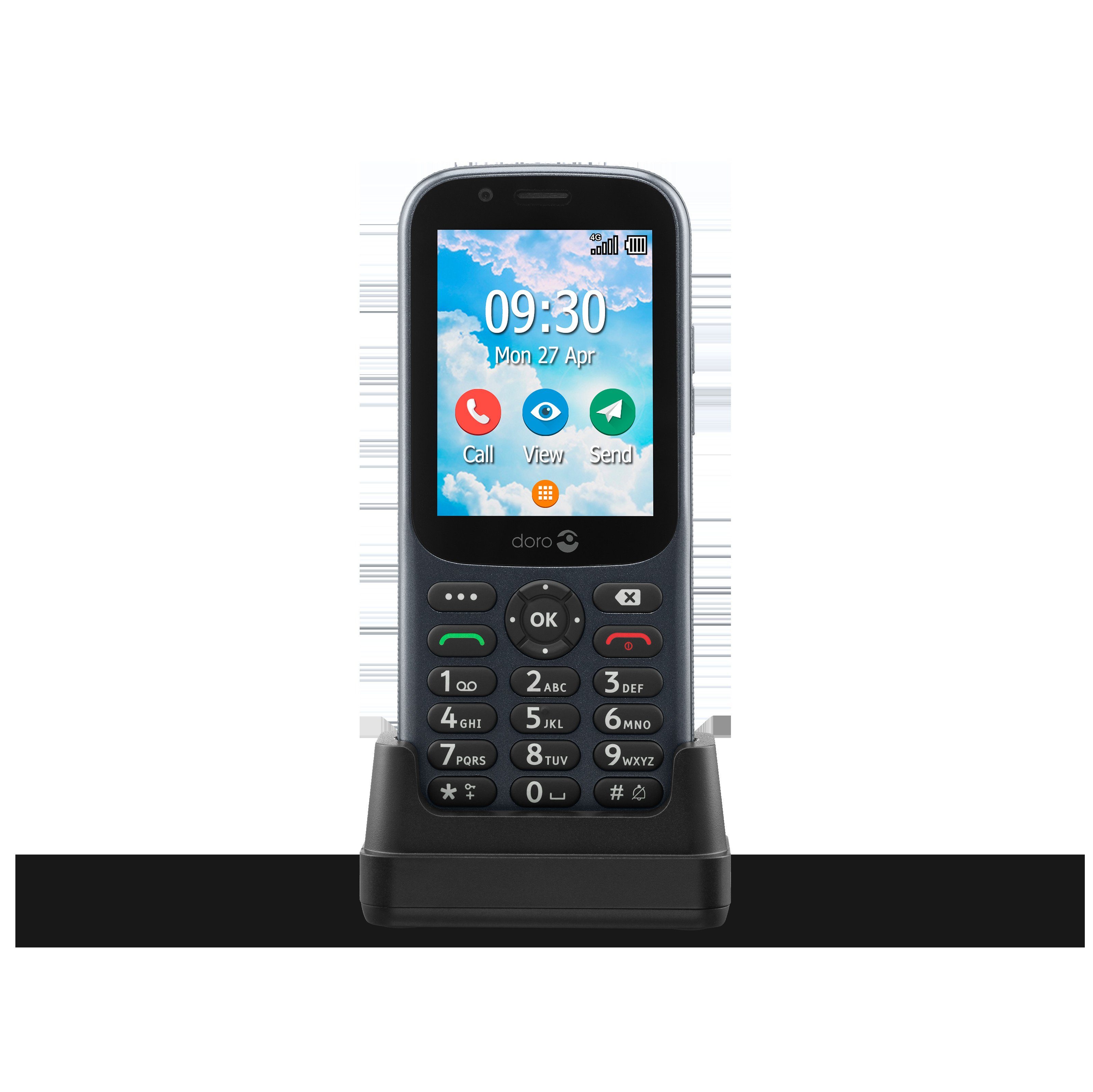 Doro 730X Smartphone (7,11 cm/2,8 Zoll, 1,3 GB Speicherplatz, 3 MP Kamera)