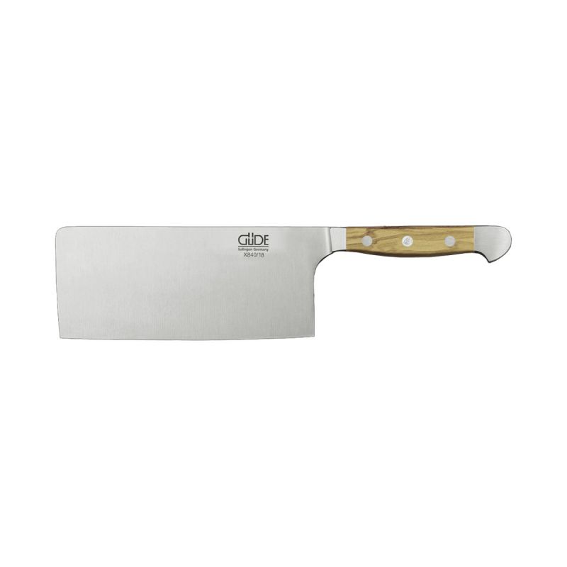 Gude Alpha Olive Chinesisches Hackbeil (Cleaver) 18 cm