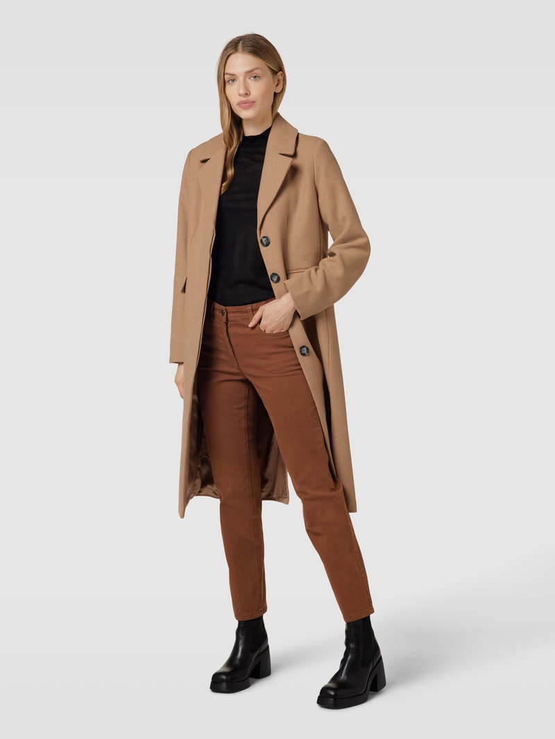 Straight Fit Jeans im 5-Pocket-Design Modell 'CORA' in cognac
