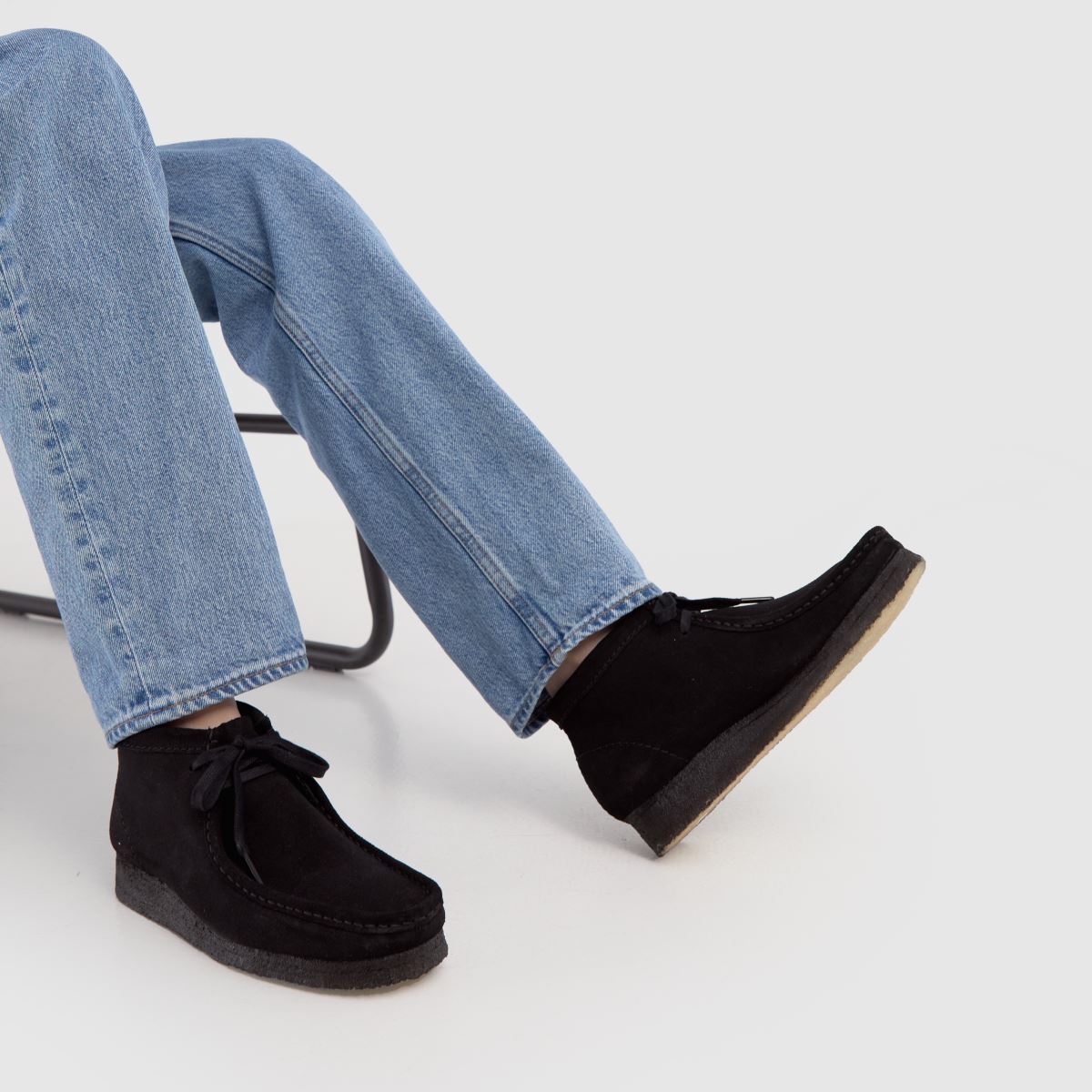 Clarks Originals – Svarta, originala Wallabee-stövlar