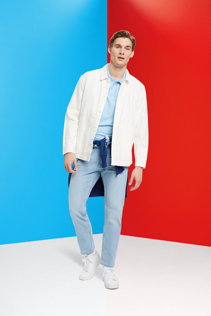 Slim-Fit-Poloshirt aus Baumwoll-Piqué