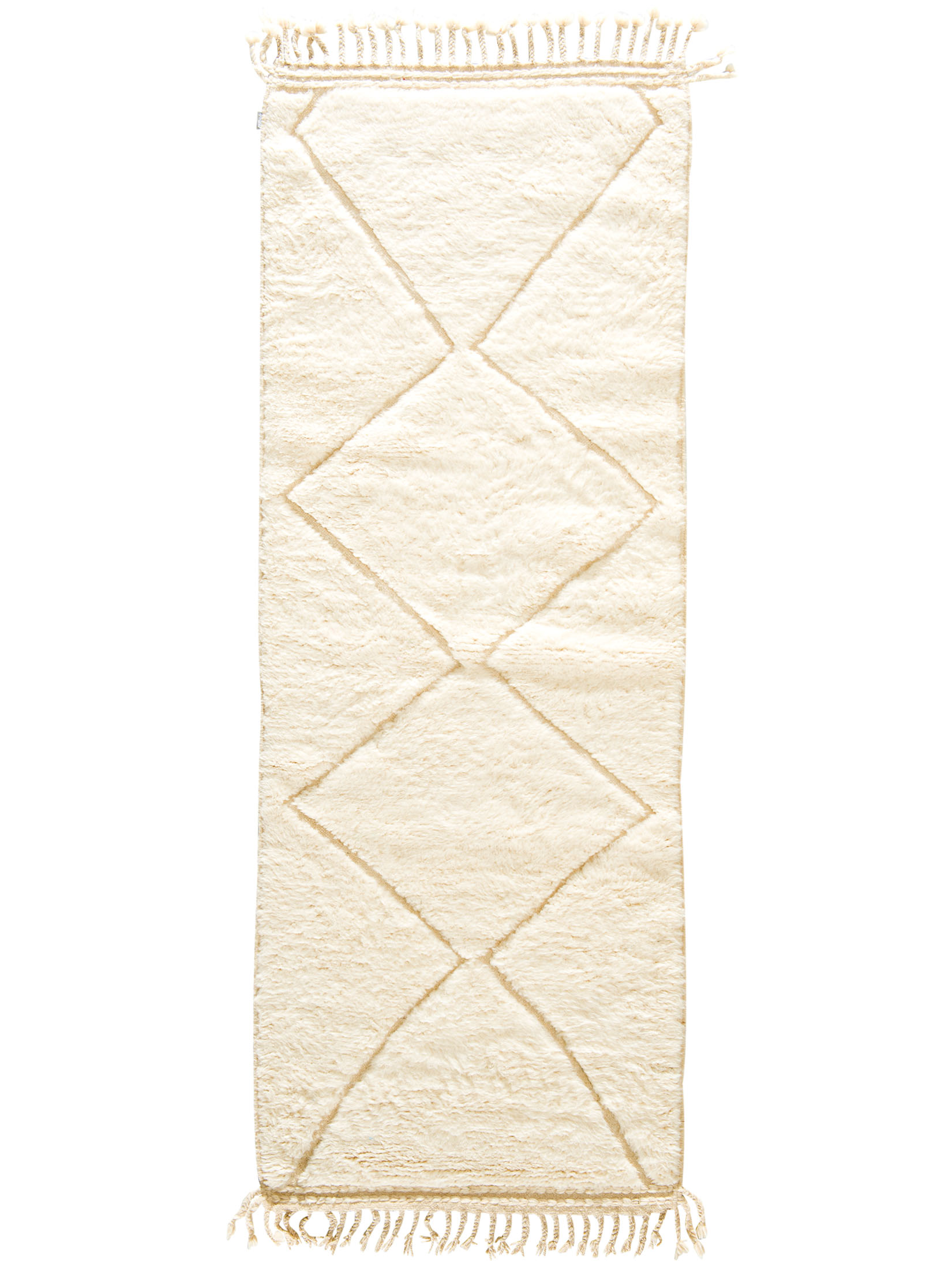 Beni Ourain ca. 93 x 250 cm, Unikat / Einzelstück