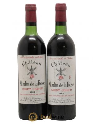 Château Moulin de la Rose Cru Bourgeois  1982 - Lot de 2 Bouteilles
