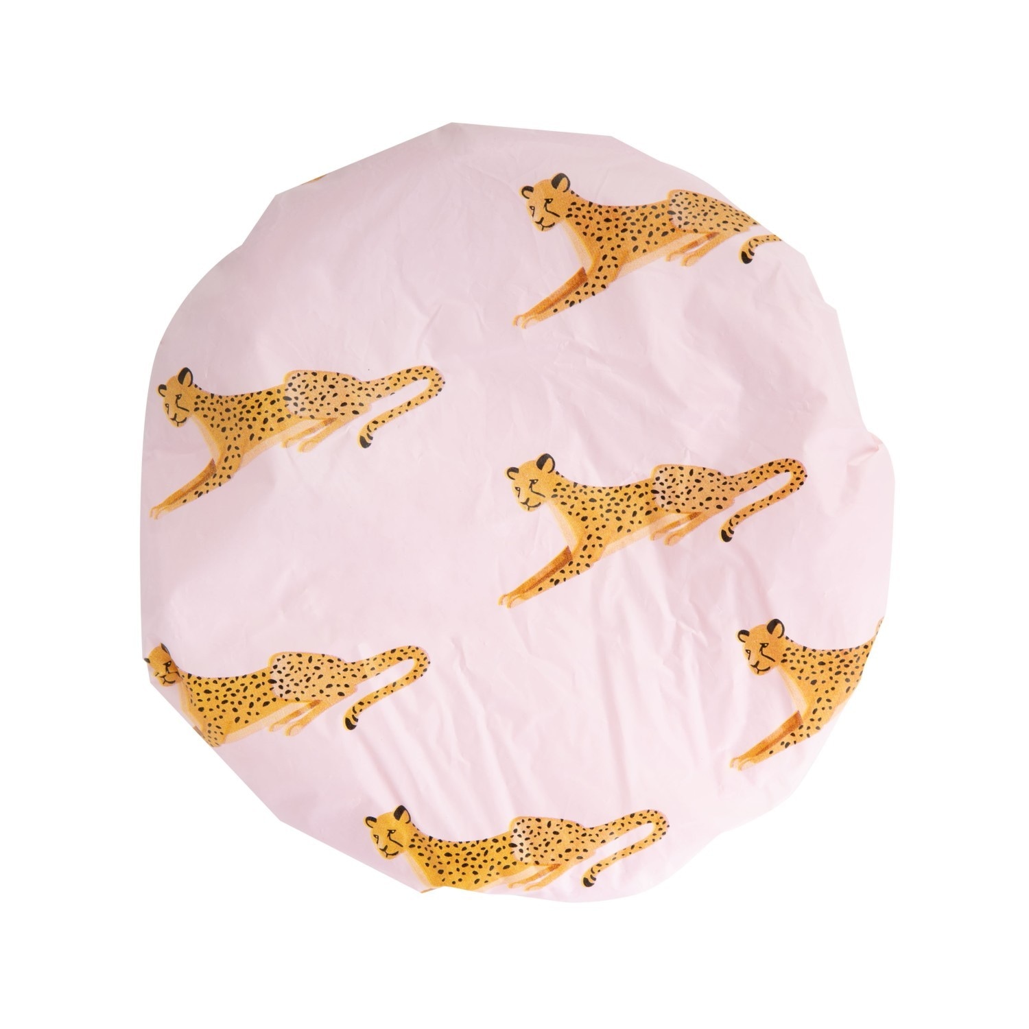 Cuffia da nuoto reversibile con stampa leopardata Brushworks