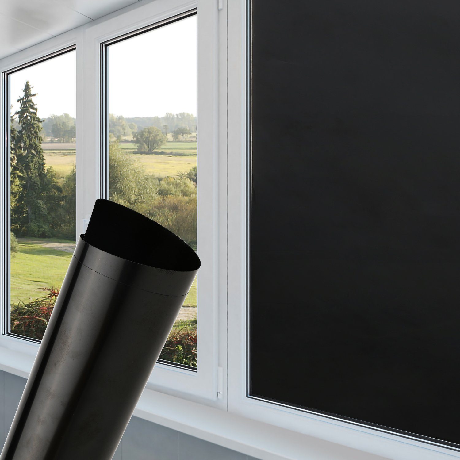 Fensterfolie Sichtschutzfolie Fensterfolie Spiegelfolie Selbstklebender Sonnenschut, Lospitch