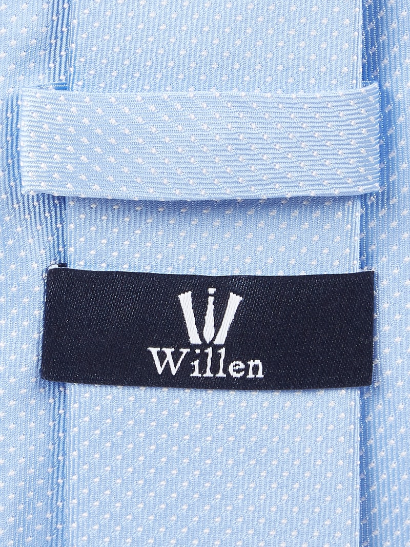 Seidenkrawatte mit Allover-Muster in bleu