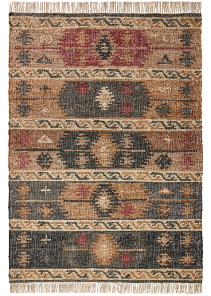 Kelim-Teppich in warmen Farben