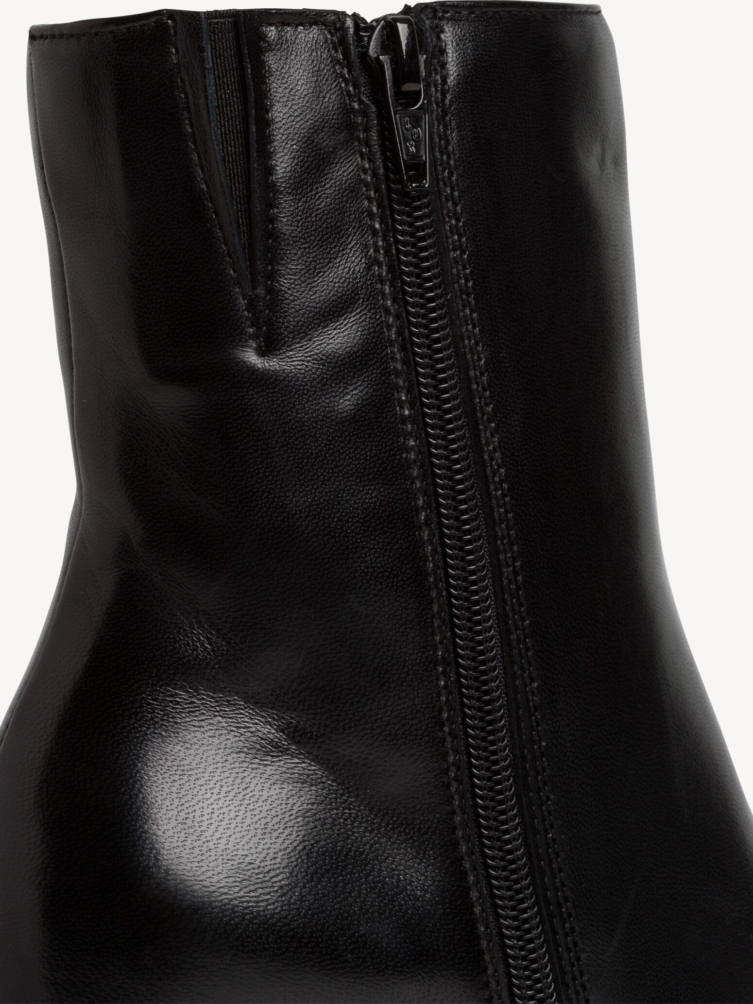 Bottine en cuir - noir