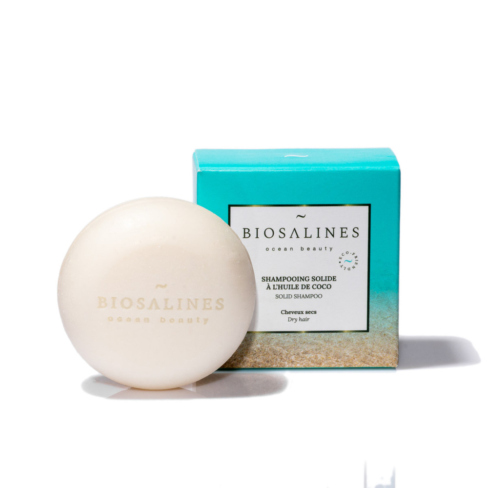 biosalines ocean beauty Shampooing Solide à l’huile de Noix de Coco shampooing