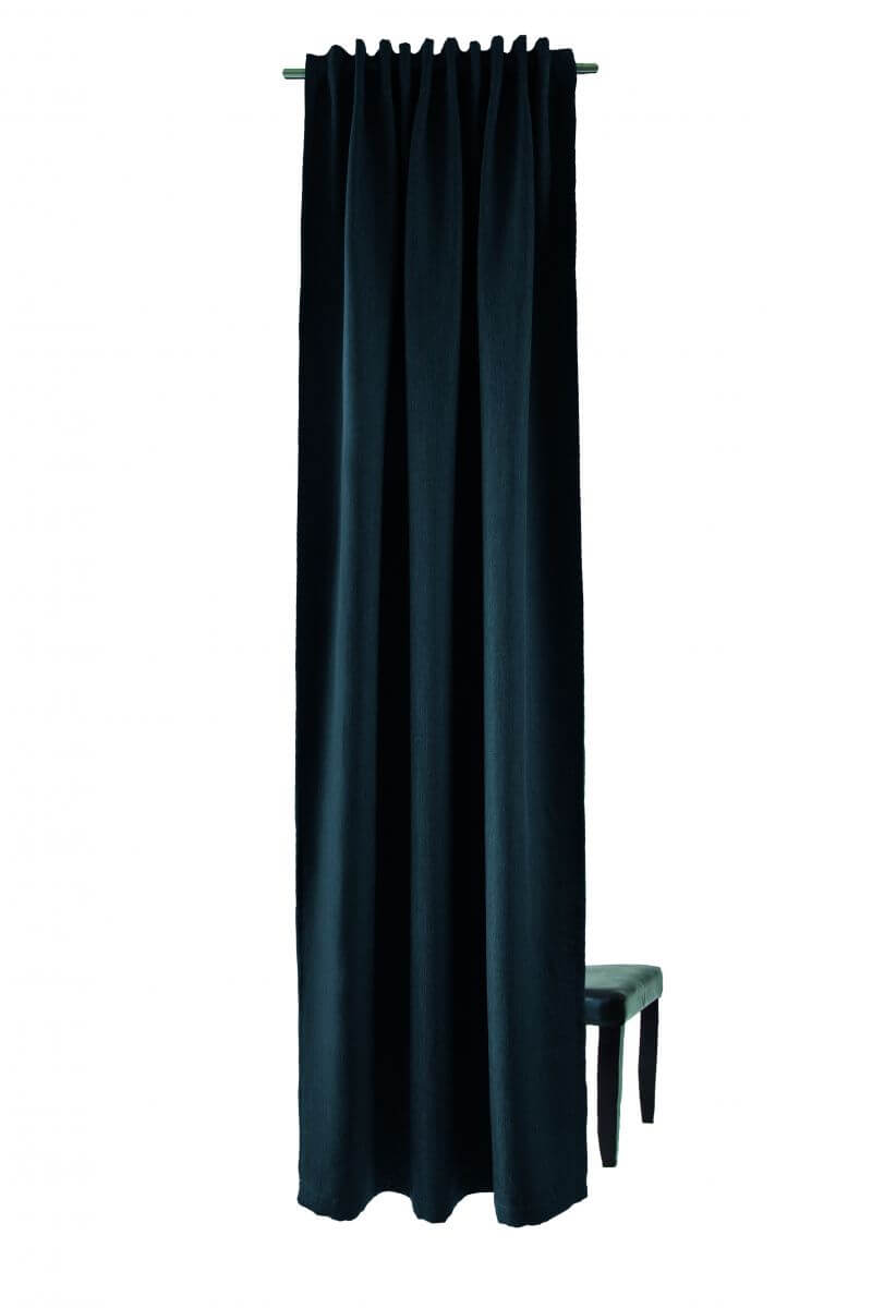 Indes Fuggerhaus Verdunkler Galdin verdeckte Schlaufen Blau 140 x 245 cm