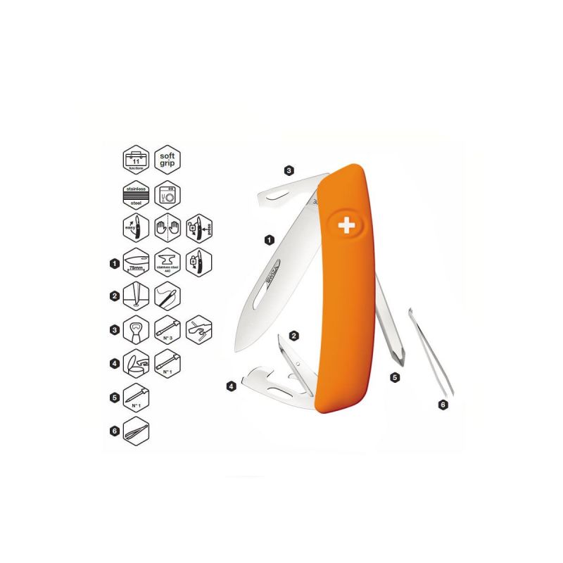 Swiza D04 Orange, Schweizer Taschenmesser made in Swiss