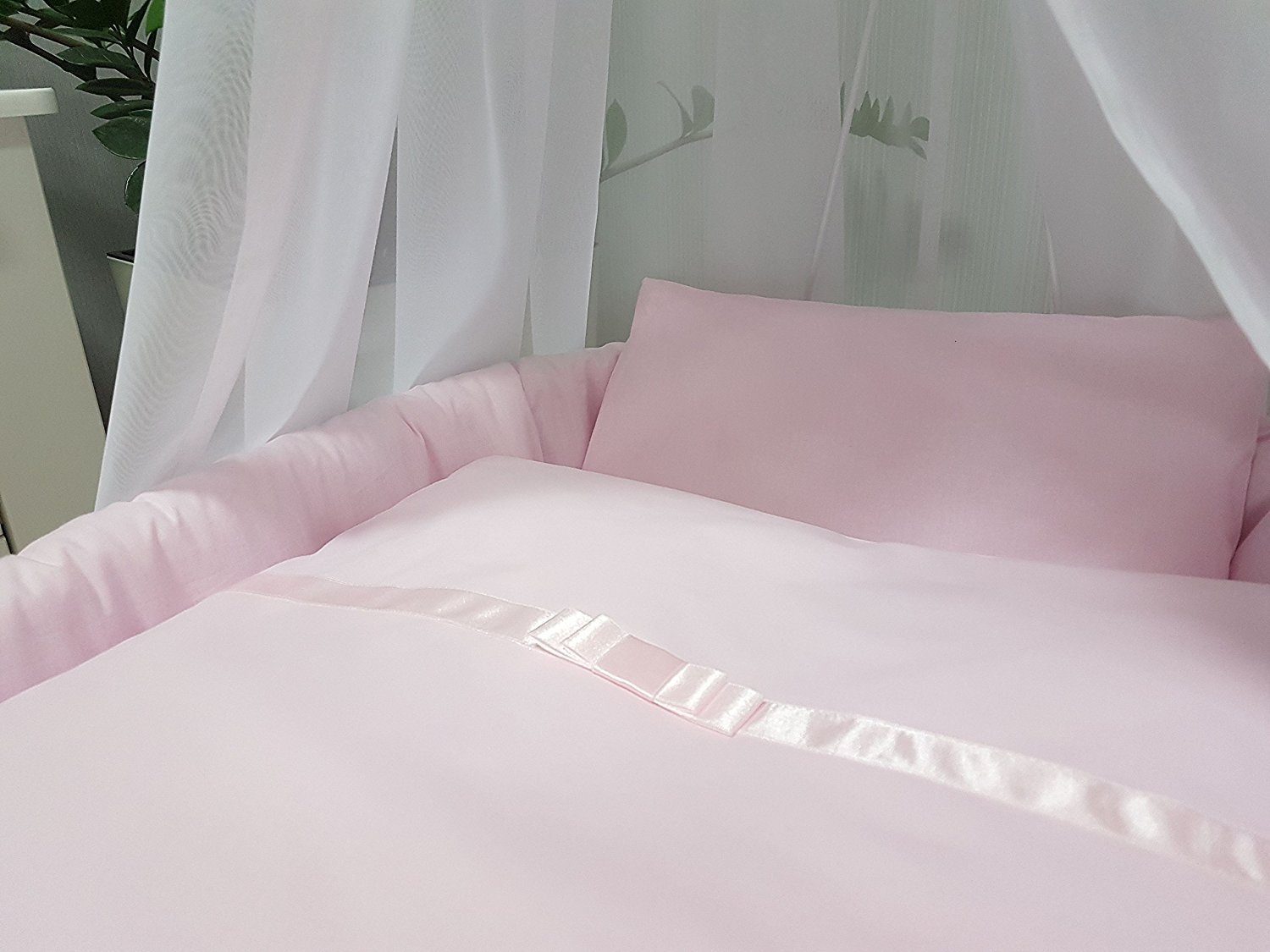Babybettwäsche Bettwäsche Set für Wiege, Stubenwagen, Beistellbett 70x80cm, 35x40 cm, Babymajawelt, Baumwolle, 2 teilig, Edel, Klassisch, Weiche Baumwolle, Made in EU