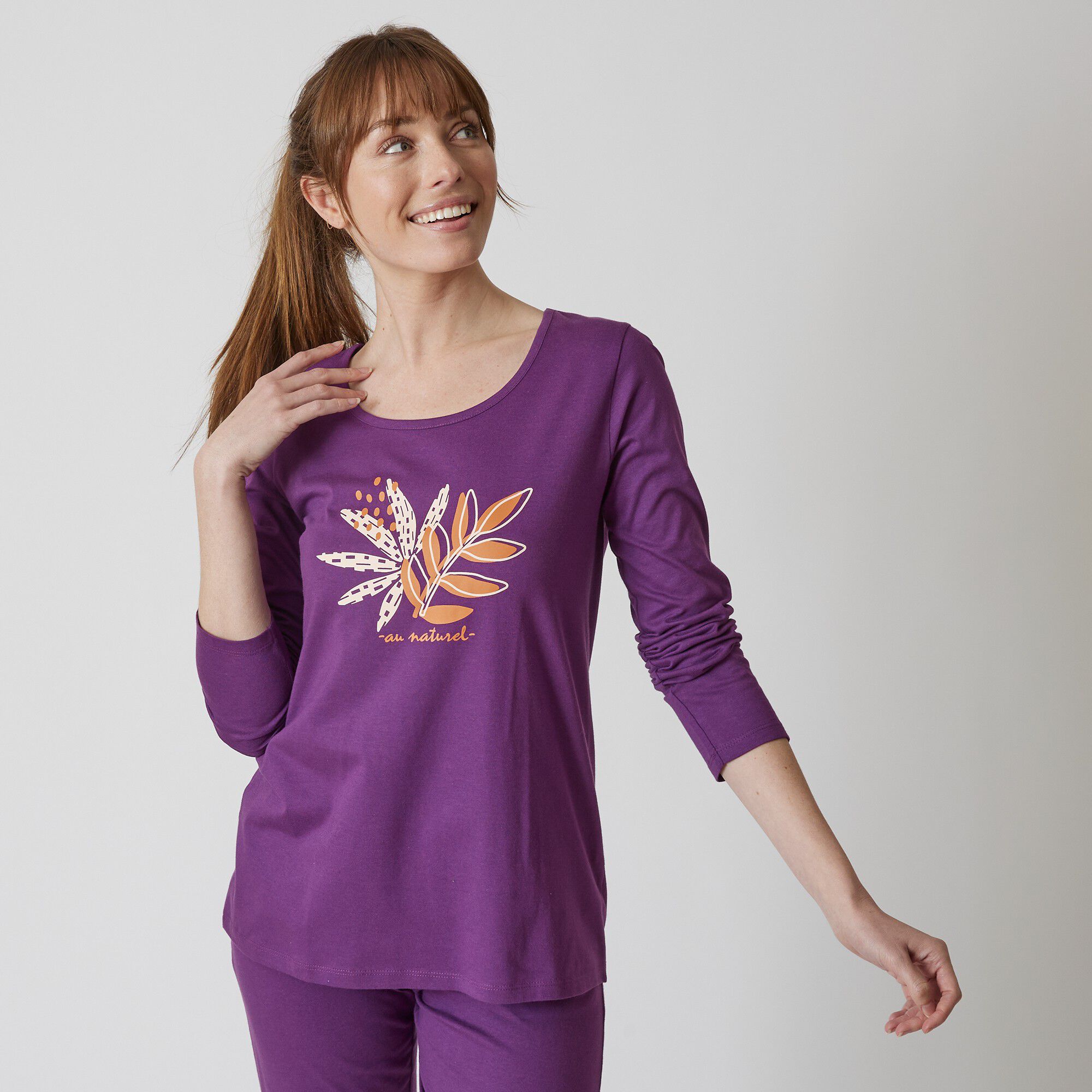 Pyjama manches longues motif 