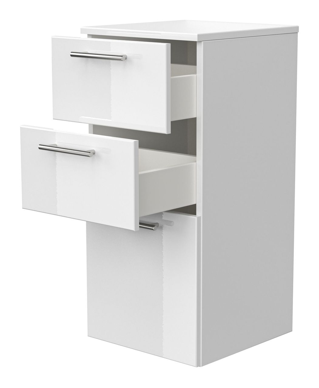 Posseik Badmöbel-Set HOMELINE 80 cm (6-teilig) weiß hochglanz EEK: F