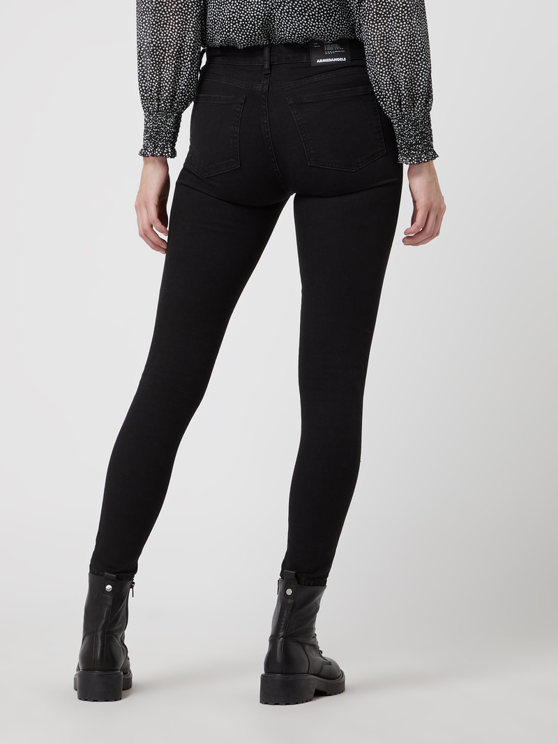 Skinny Fit Jeans mit Stretch-Anteil Modell 'Tillaa' in schwarz
