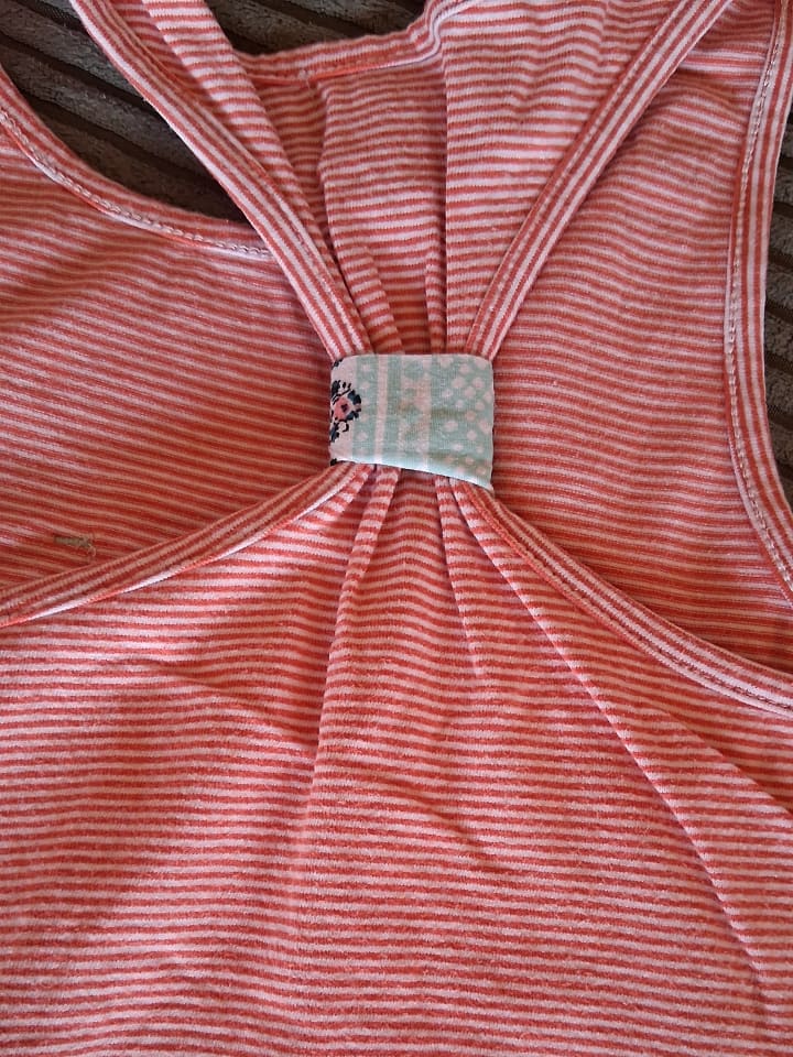 Paglie Kleid in Weiß/ Orange/ Lachsfarben  günstig kaufen 140
