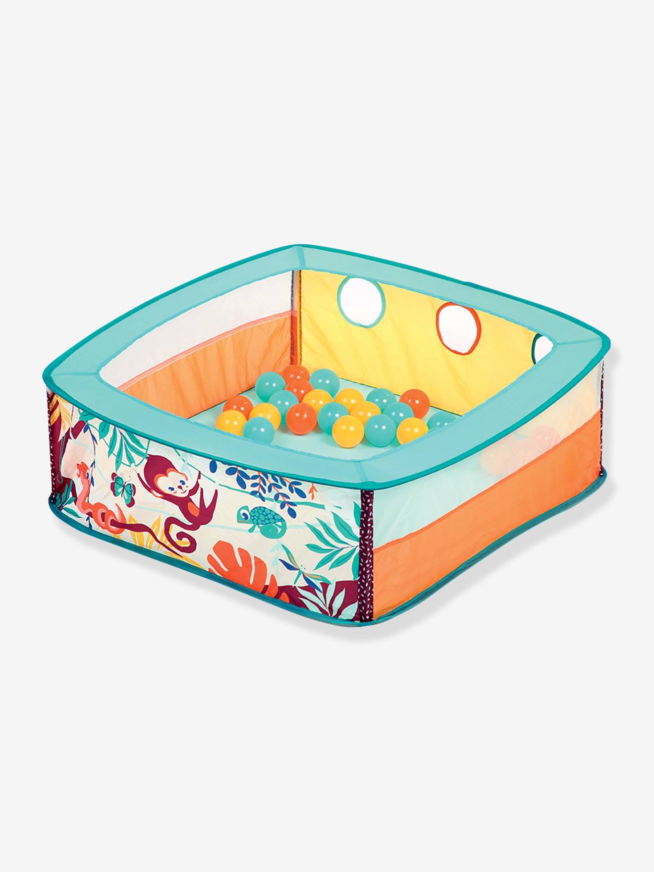 Piscine à balles Jungle LUDI multicolore