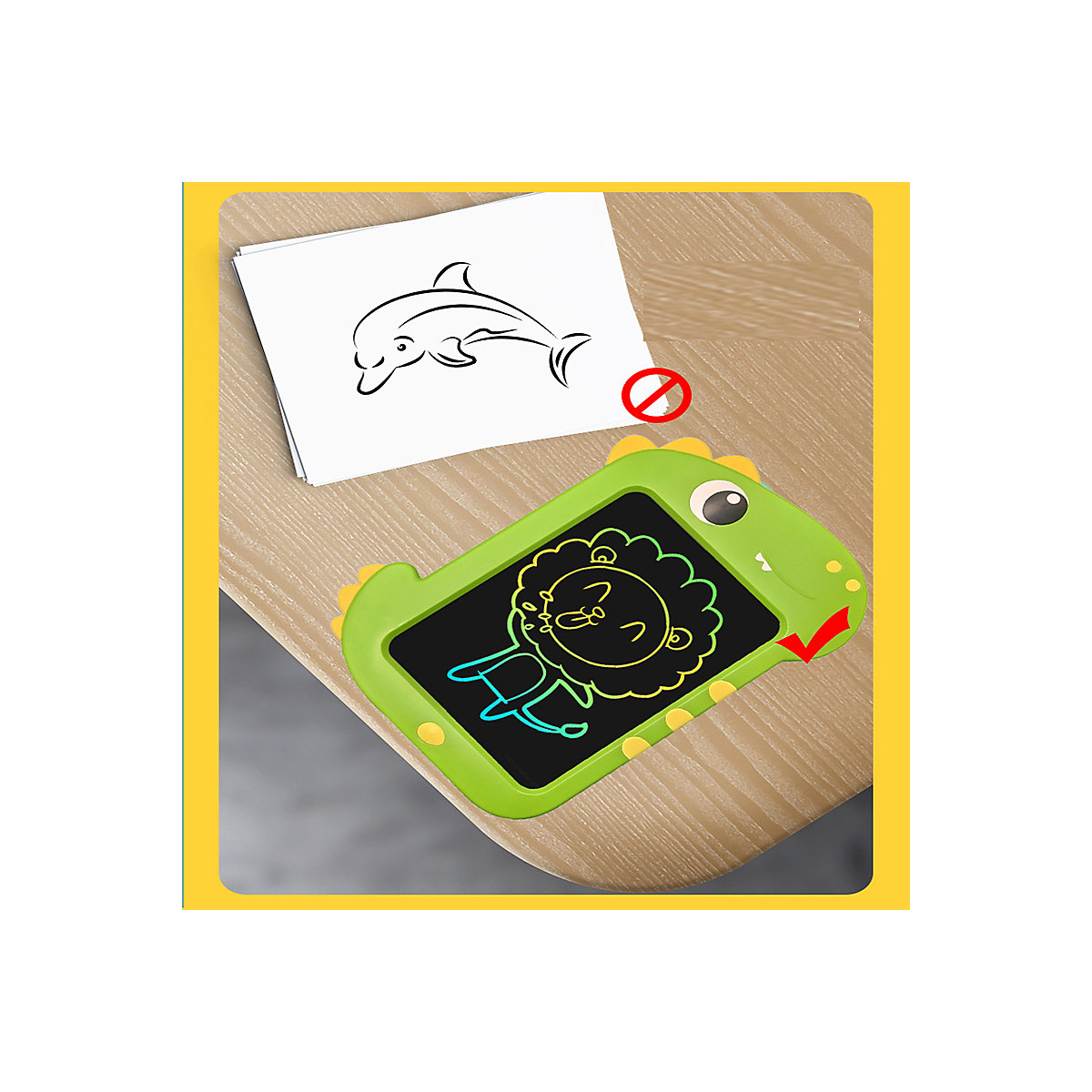 LCD Schreibtafel für Kinder Schreib und Zeichenbrett für Kinder