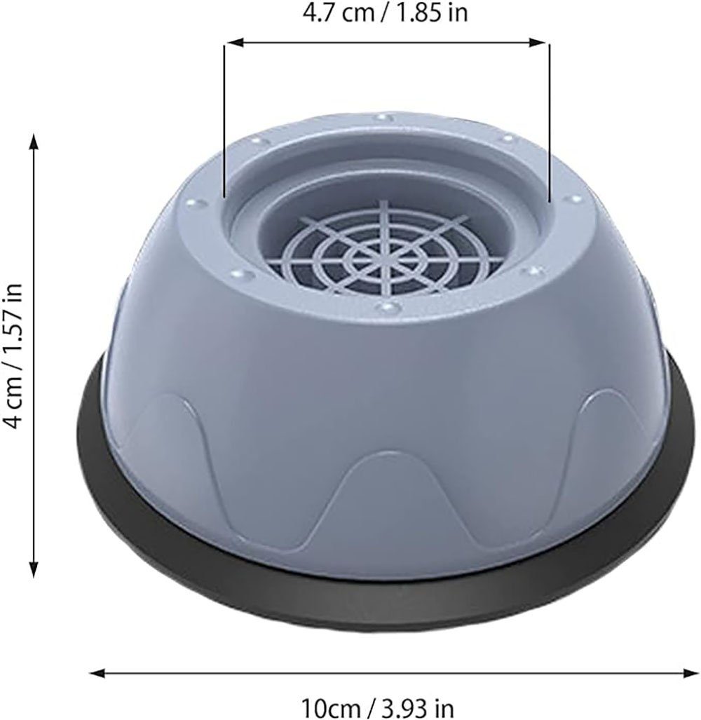 Deliana.home Vibrationsdämpfer Waschmaschinenfußpad Füße Vibrationsdämpfer, (4-St), für Waschmaschine und Trockner - Anti-Rutsch-Matte mit Gummi