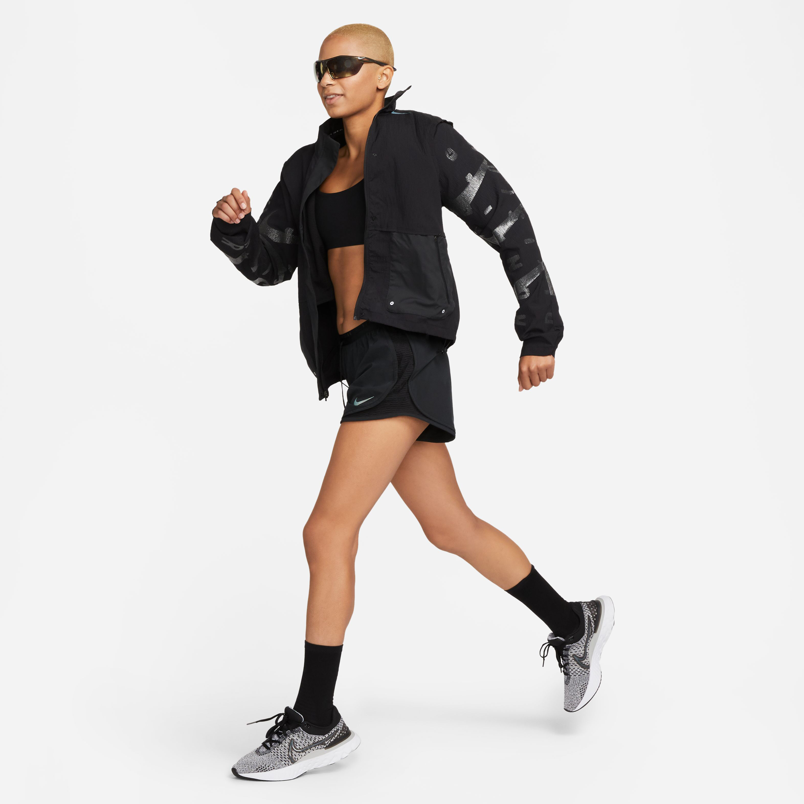 TF Run Division Laufjacke Damen - Schwarz