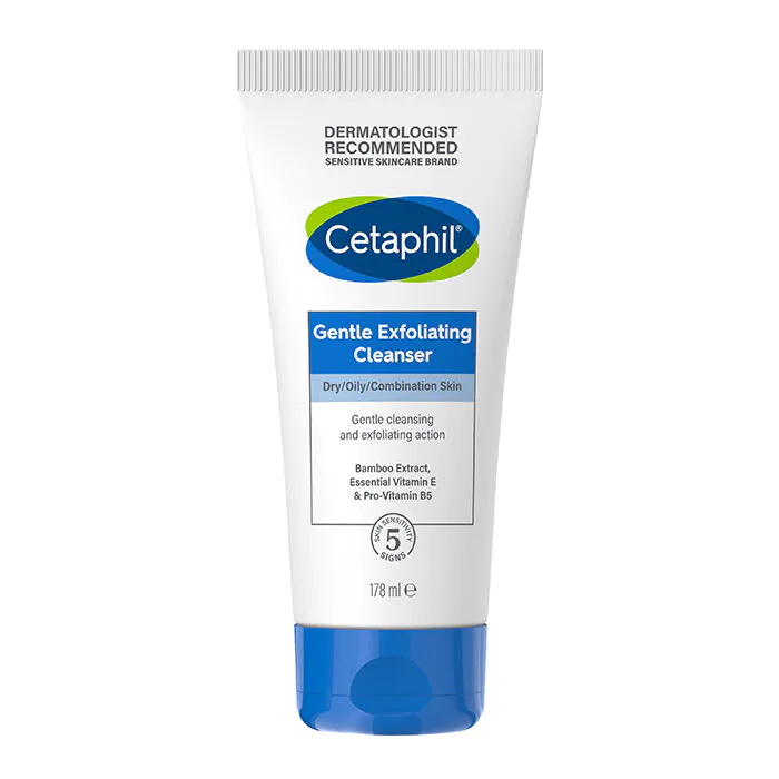 Cetaphil švelnus veido valomasis gelis su šveitikliu