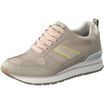 Tom Tailor Schnürsneaker in beige