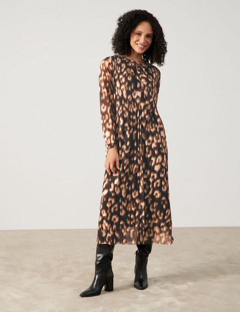 Plissiertes Maxikleid