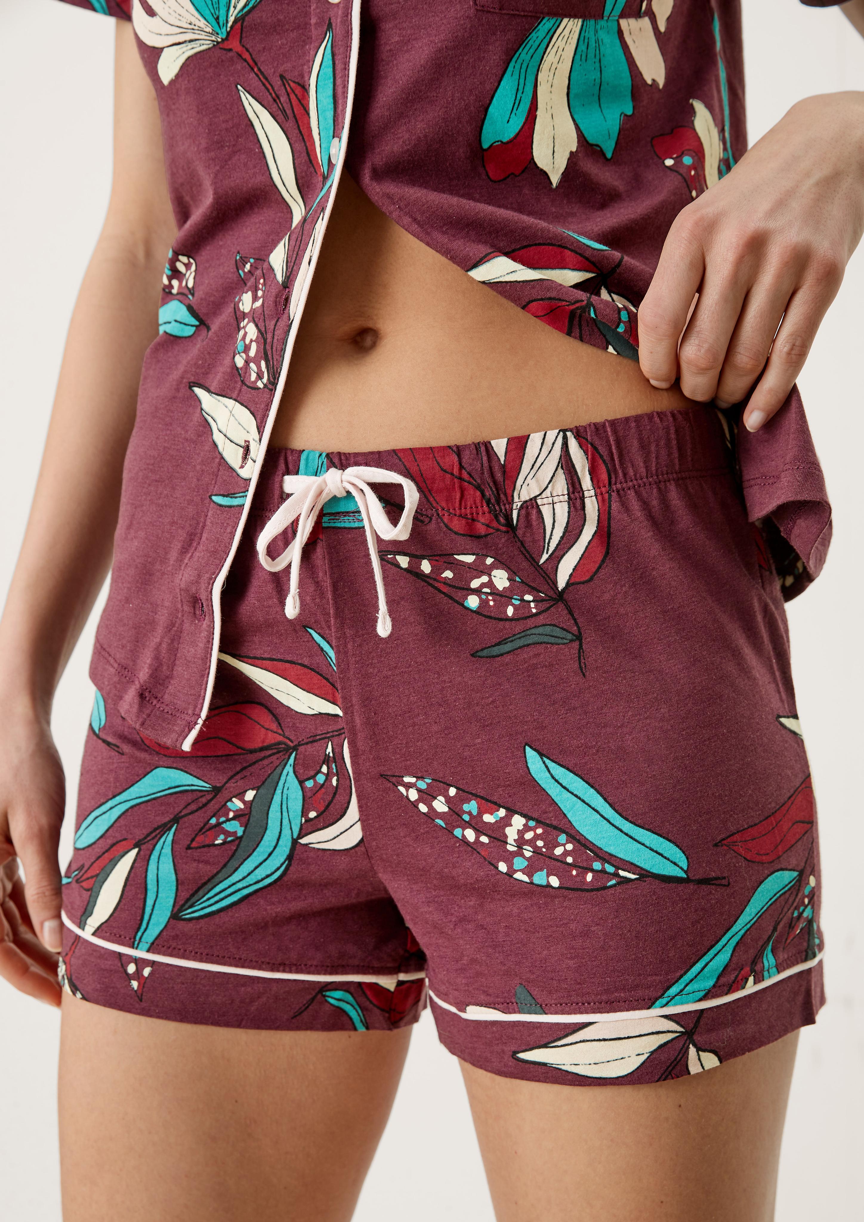 Kurzer Jerseypyjama mit Viskose  6006295-38F4