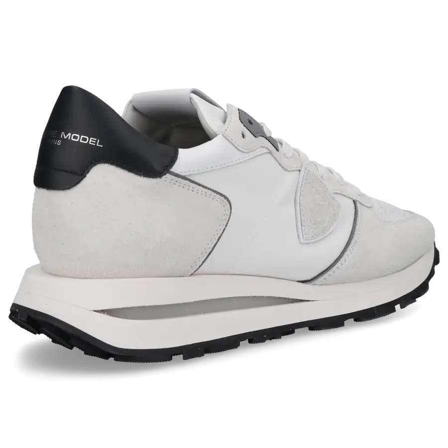 Philippe Model - Sneaker low TROPEZ HAUTE Veloursleder Textil - weiß