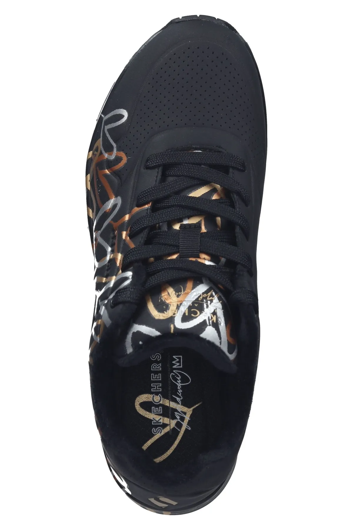 SKECHERS  Sneaker - Schwarz - Flacher Absatz